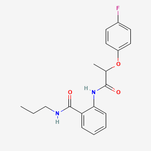 2-{[2-(4-fluorophenoxy)propanoyl]amino}-N-propylbenzamide