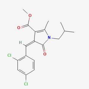 methyl (4Z)-4-(2,4-dichlorobenzylidene)-2-methyl-1-(2-methylpropyl)-5-oxo-4,5-dihydro-1H-pyrrole-3-carboxylate