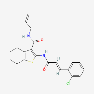 N-allyl-2-{[3-(2-chlorophenyl)acryloyl]amino}-4,5,6,7-tetrahydro-1-benzothiophene-3-carboxamide