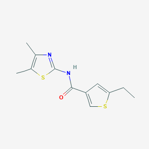 N-(4,5-dimethyl-1,3-thiazol-2-yl)-5-ethyl-3-thiophenecarboxamide