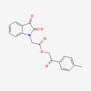 2-(4-METHYLPHENYL)-2-OXOETHYL 2-(2,3-DIOXO-2,3-DIHYDRO-1H-INDOL-1-YL)ACETATE