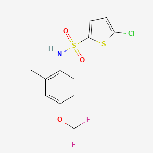 5-chloro-N-[4-(difluoromethoxy)-2-methylphenyl]thiophene-2-sulfonamide