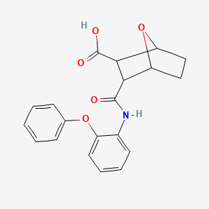 3-[(2-Phenoxyphenyl)carbamoyl]-7-oxabicyclo[2.2.1]heptane-2-carboxylic acid