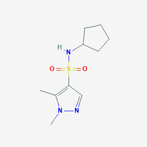 N-cyclopentyl-1,5-dimethyl-1H-pyrazole-4-sulfonamide