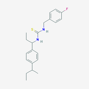 N-[1-(4-sec-butylphenyl)propyl]-N'-(4-fluorobenzyl)thiourea