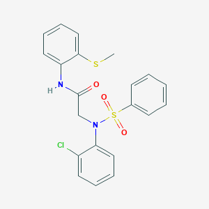 N~2~-(2-chlorophenyl)-N~1~-[2-(methylthio)phenyl]-N~2~-(phenylsulfonyl)glycinamide