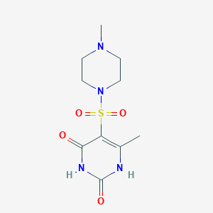 2-HYDROXY-6-METHYL-5-[(4-METHYLPIPERAZIN-1-YL)SULFONYL]-3,4-DIHYDROPYRIMIDIN-4-ONE