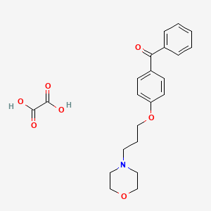 [4-(3-Morpholin-4-ylpropoxy)phenyl]-phenylmethanone;oxalic acid