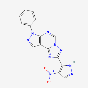 2-(4-nitro-1H-pyrazol-3-yl)-7-phenyl-7H-pyrazolo[4,3-e][1,2,4]triazolo[1,5-c]pyrimidine