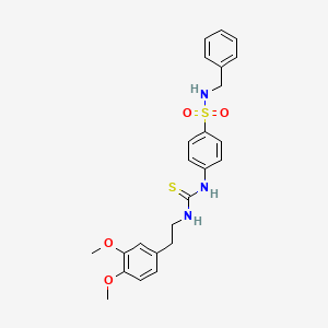 N-benzyl-4-[({[2-(3,4-dimethoxyphenyl)ethyl]amino}carbonothioyl)amino]benzenesulfonamide