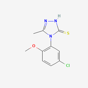 4-(5-chloro-2-methoxyphenyl)-5-methyl-4H-1,2,4-triazole-3-thiol