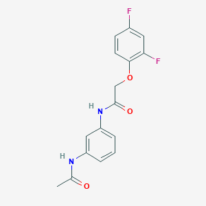 N-[3-(acetylamino)phenyl]-2-(2,4-difluorophenoxy)acetamide