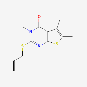 2-(allylthio)-3,5,6-trimethylthieno[2,3-d]pyrimidin-4(3H)-one