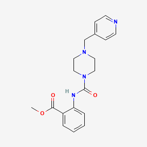 METHYL 2-({[4-(4-PYRIDYLMETHYL)PIPERAZINO]CARBONYL}AMINO)BENZOATE