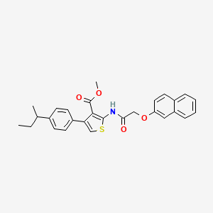 Methyl 4-[4-(butan-2-yl)phenyl]-2-{[(naphthalen-2-yloxy)acetyl]amino}thiophene-3-carboxylate