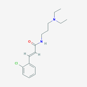 (2E)-3-(2-chlorophenyl)-N-[3-(diethylamino)propyl]prop-2-enamide