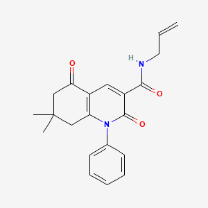 7,7-dimethyl-2,5-dioxo-1-phenyl-N-prop-2-enyl-6,8-dihydroquinoline-3-carboxamide