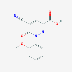 5-cyano-1-(2-methoxyphenyl)-4-methyl-6-oxo-1,6-dihydro-3-pyridazinecarboxylic acid