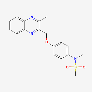 N-methyl-N-{4-[(3-methyl-2-quinoxalinyl)methoxy]phenyl}methanesulfonamide