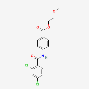 2-METHOXYETHYL 4-(2,4-DICHLOROBENZAMIDO)BENZOATE