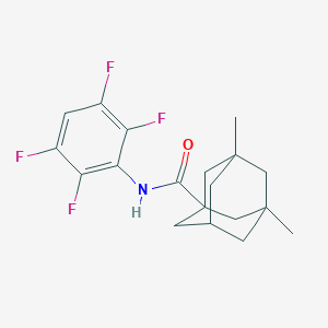 3,5-dimethyl-N-(2,3,5,6-tetrafluorophenyl)-1-adamantanecarboxamide