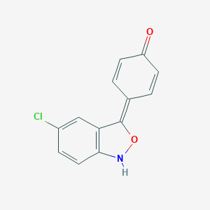 molecular formula C13H8ClNO2 B048260 5-氯-3-(4-羟基苯基)-2,1-苯并异恶唑 CAS No. 67445-85-6