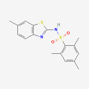 2,4,6-TRIMETHYL-N-(6-METHYL-1,3-BENZOTHIAZOL-2-YL)BENZENE-1-SULFONAMIDE