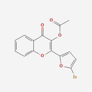 2-(5-bromo-2-furyl)-4-oxo-4H-chromen-3-yl acetate