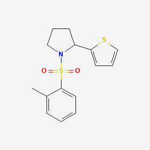 1-[(2-methylphenyl)sulfonyl]-2-(2-thienyl)pyrrolidine