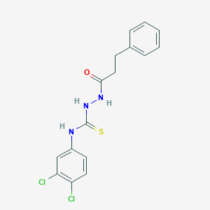 N-(3,4-dichlorophenyl)-2-(3-phenylpropanoyl)hydrazinecarbothioamide