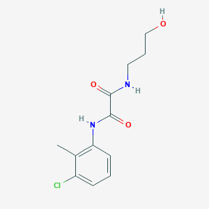 N-(3-chloro-2-methylphenyl)-N'-(3-hydroxypropyl)ethanediamide