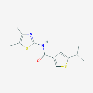 N-(4,5-dimethyl-1,3-thiazol-2-yl)-5-isopropyl-3-thiophenecarboxamide