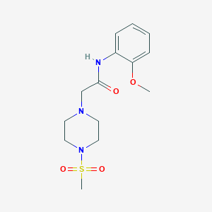 2-(4-METHANESULFONYLPIPERAZIN-1-YL)-N-(2-METHOXYPHENYL)ACETAMIDE