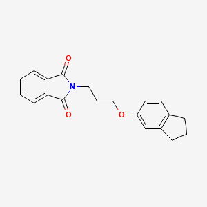 2-[3-(2,3-dihydro-1H-inden-5-yloxy)propyl]isoindole-1,3-dione