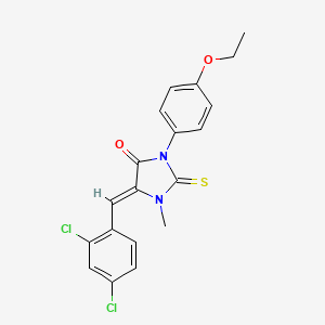 5-(2,4-dichlorobenzylidene)-3-(4-ethoxyphenyl)-1-methyl-2-thioxo-4-imidazolidinone