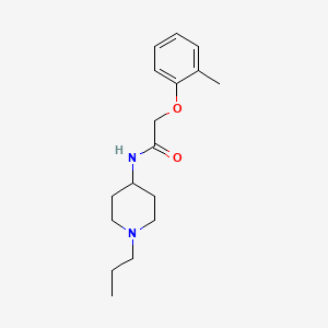 2-(2-methylphenoxy)-N-(1-propylpiperidin-4-yl)acetamide