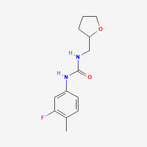 N-(3-FLUORO-4-METHYLPHENYL)-N'-TETRAHYDRO-2-FURANYLMETHYLUREA