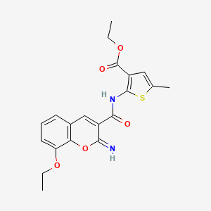 ETHYL 2-(8-ETHOXY-2-IMINO-2H-CHROMENE-3-AMIDO)-5-METHYLTHIOPHENE-3-CARBOXYLATE