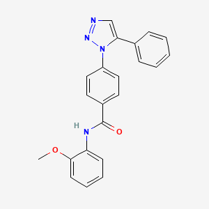 N-(2-methoxyphenyl)-4-(5-phenyl-1H-1,2,3-triazol-1-yl)benzamide