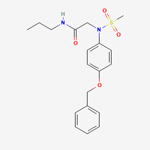 N~2~-[4-(benzyloxy)phenyl]-N~2~-(methylsulfonyl)-N~1~-propylglycinamide