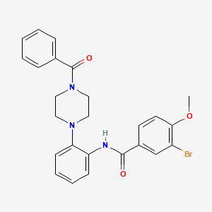 N-[2-(4-benzoyl-1-piperazinyl)phenyl]-3-bromo-4-methoxybenzamide