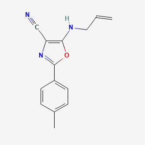 2-(4-METHYLPHENYL)-5-[(PROP-2-EN-1-YL)AMINO]-1,3-OXAZOLE-4-CARBONITRILE