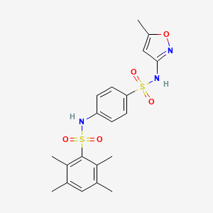 2,3,5,6-TETRAMETHYL-N-{4-[(5-METHYL-3-ISOXAZOLYL)SULFAMOYL]PHENYL}BENZENESULFONAMIDE