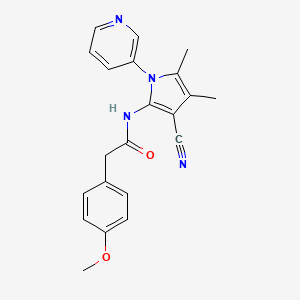 N~1~-[3-CYANO-4,5-DIMETHYL-1-(3-PYRIDYL)-1H-PYRROL-2-YL]-2-(4-METHOXYPHENYL)ACETAMIDE