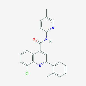 8-chloro-2-(2-methylphenyl)-N-(5-methylpyridin-2-yl)quinoline-4-carboxamide