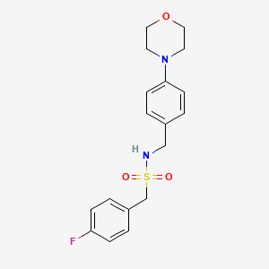 1-(4-FLUOROPHENYL)-N-{[4-(MORPHOLIN-4-YL)PHENYL]METHYL}METHANESULFONAMIDE