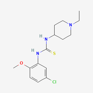 N-(5-chloro-2-methoxyphenyl)-N'-(1-ethyl-4-piperidinyl)thiourea