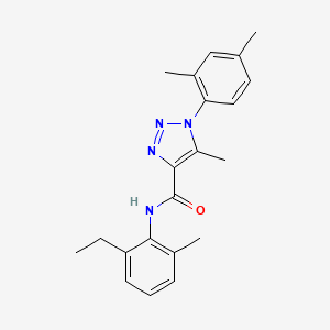 molecular formula C21H24N4O B4826500 1-(2,4-dimethylphenyl)-N-(2-ethyl-6-methylphenyl)-5-methyl-1H-1,2,3-triazole-4-carboxamide 