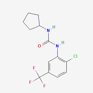 N-[2-chloro-5-(trifluoromethyl)phenyl]-N'-cyclopentylurea