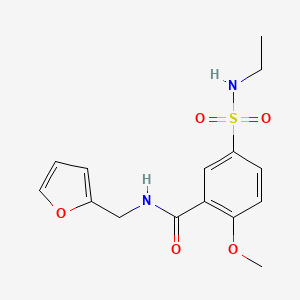 5-[(ethylamino)sulfonyl]-N-(2-furylmethyl)-2-methoxybenzamide